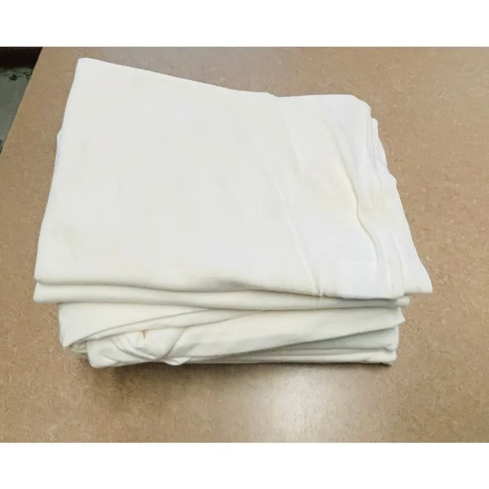 Ella Jayne Jersey Knit Sheet Set Twin XL Ivory 3 Pc Cotton Blend Soft Sheets NEW